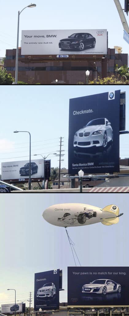 Audi Vs BMW Billboard War