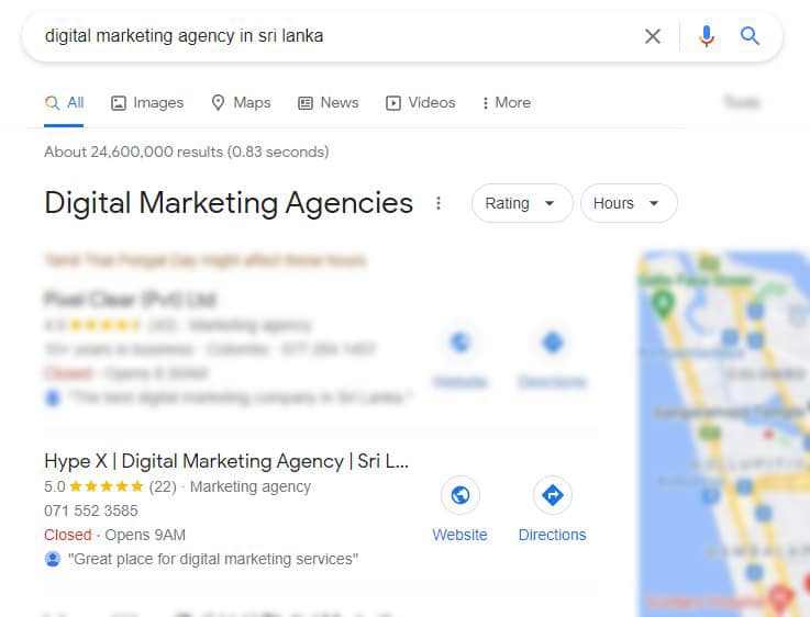 Local SEO Company Sri Lanka