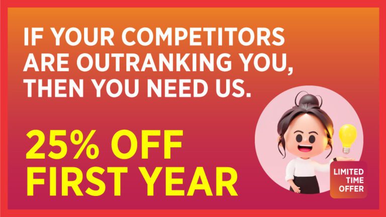 25 OFF SEO OFFER First Year